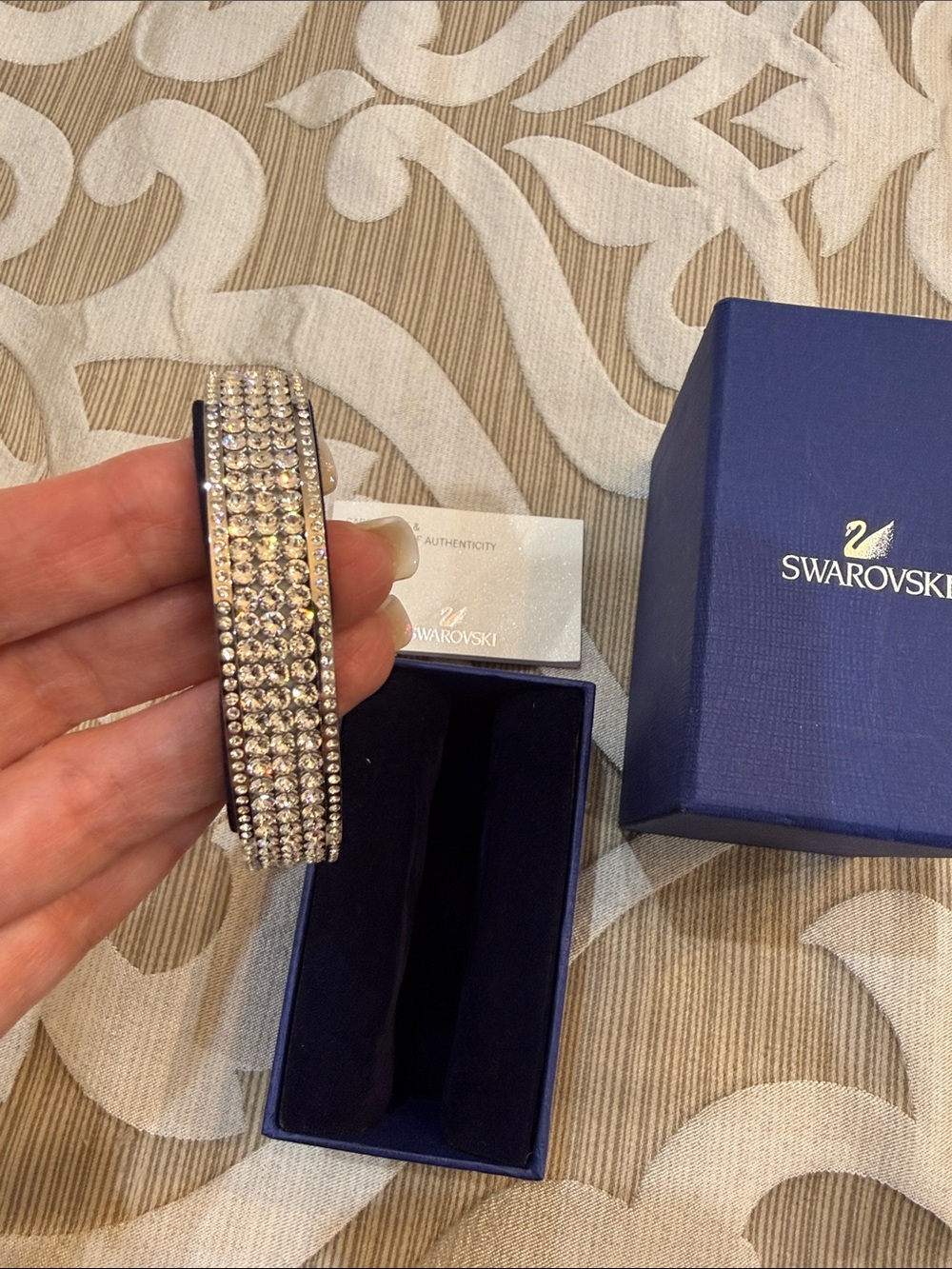 Swarovski Clear Crystal Multi-Row Pavé Bracelet